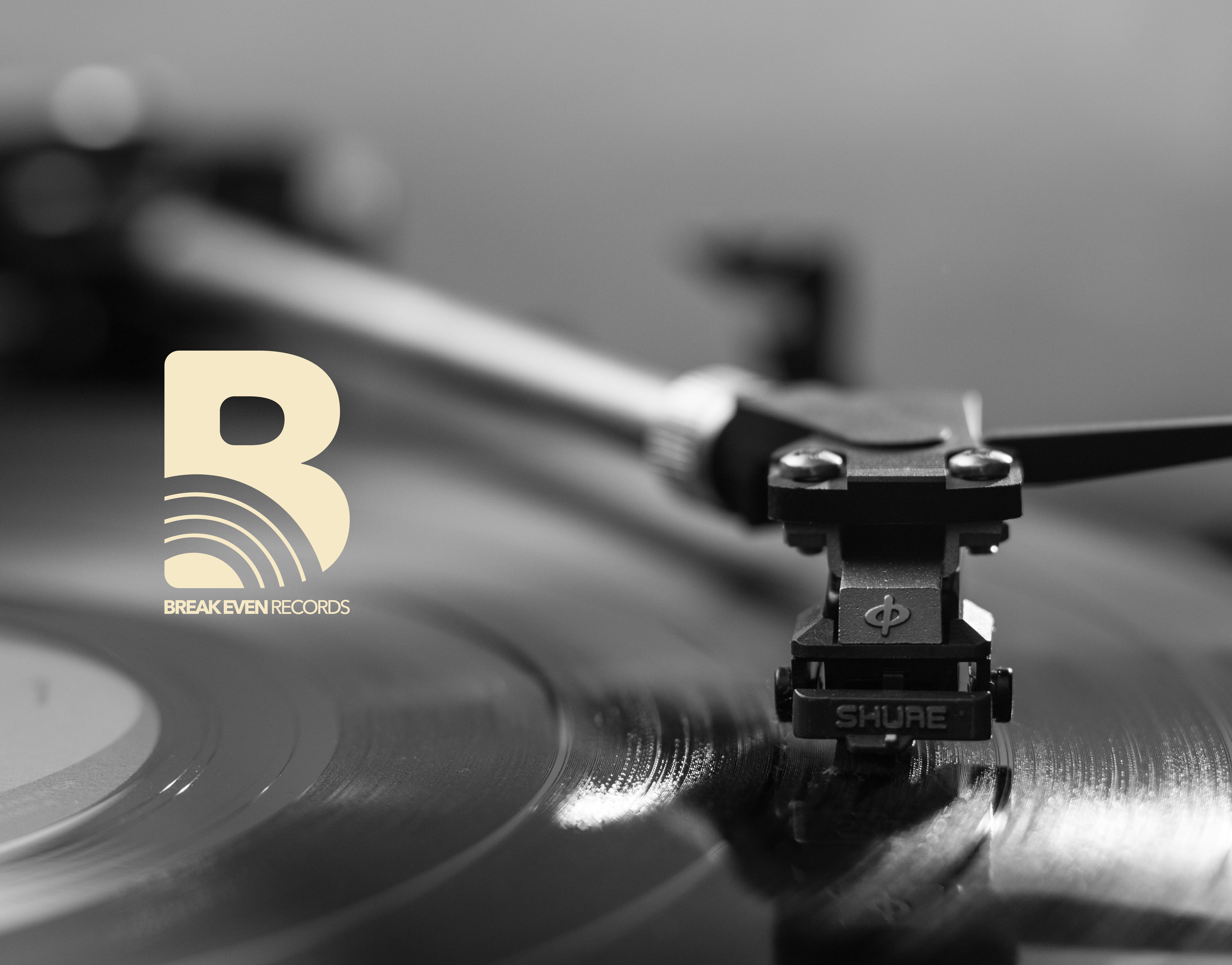 BREAK EVEN RECORDS brand identity branding color palette logo tipography vinyl records visual identity