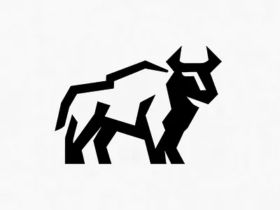 Geometric Bull Logo – For sale minimalist animal