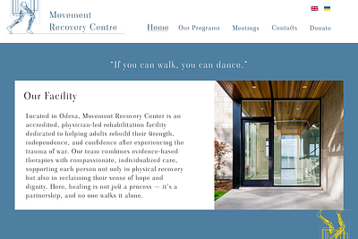 Recovery Centre Web graphic design recovery ui uiux website