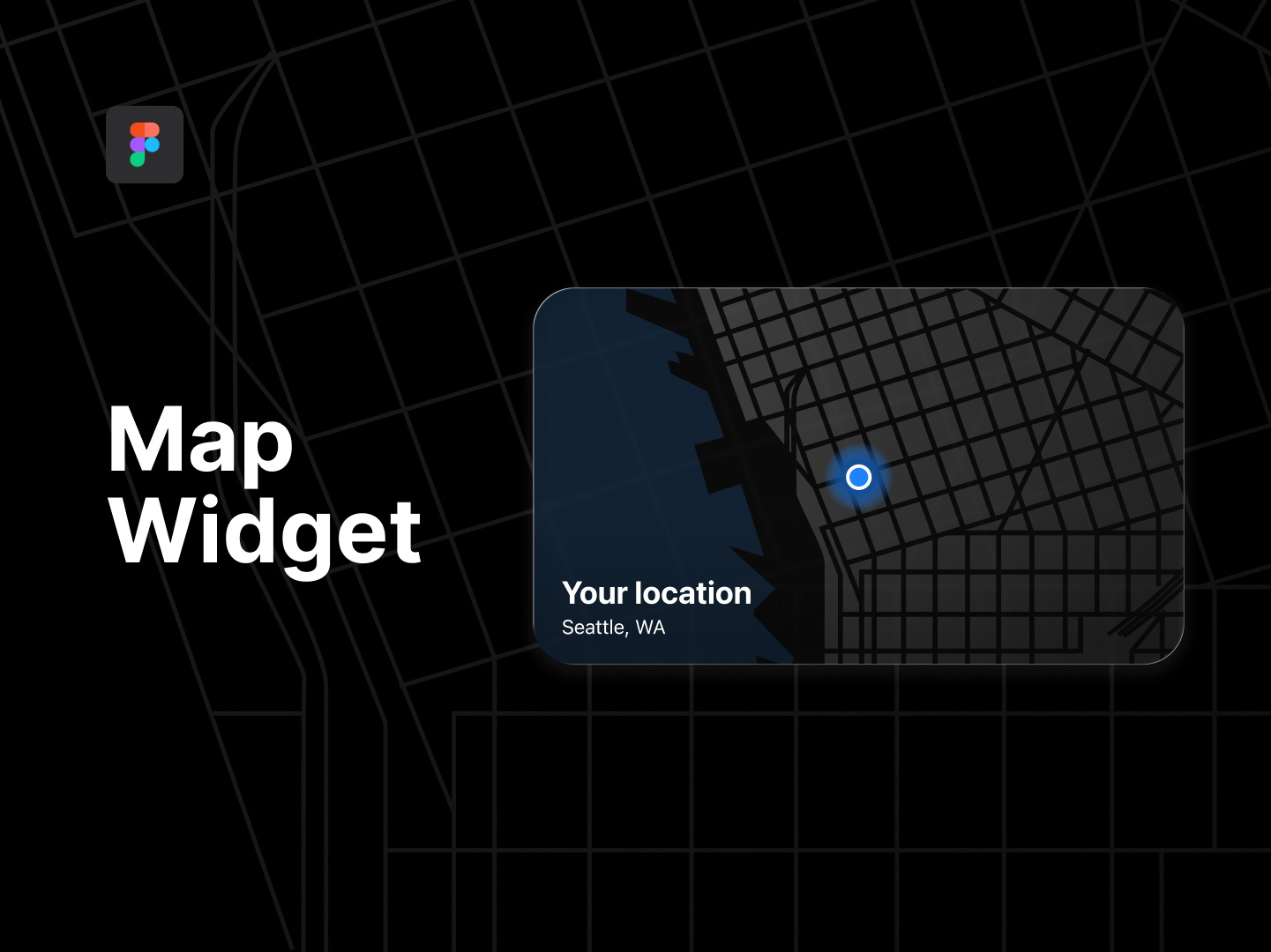 Location Widget - Figma Prototype animation app design ios location map mobile ui ux widget