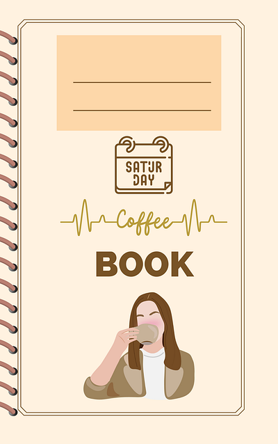 Coffee Shop Diary book cover branding contemporary design graphic design illustration logo posters vector