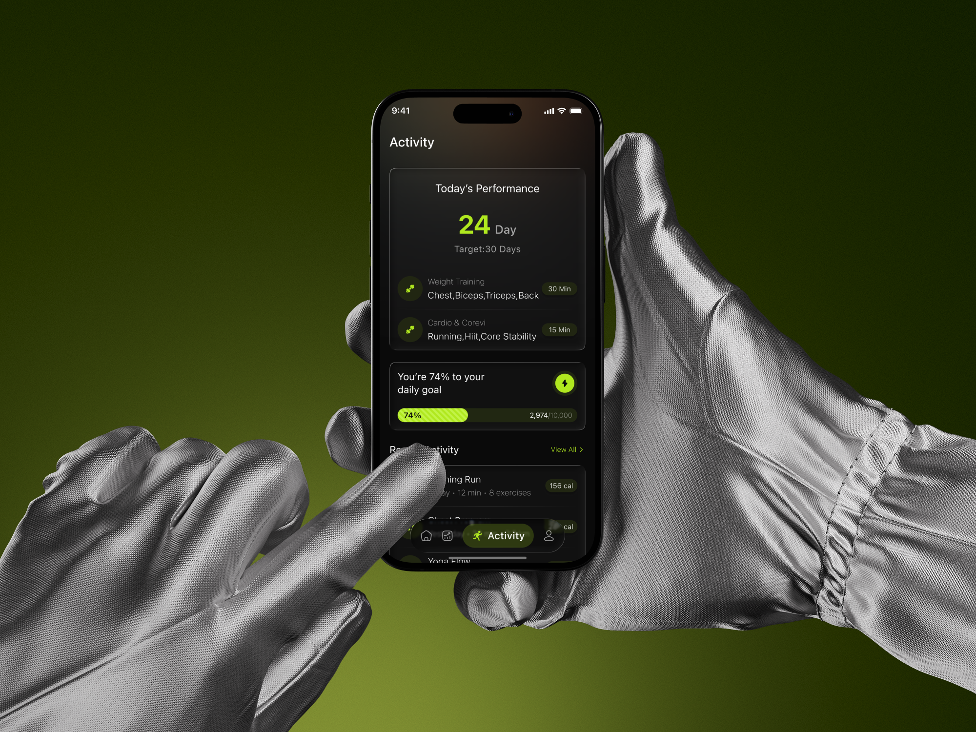 Fitness Mobile App UI Design - Analytics, Streaks & Performance app interface product service startup ui ux web