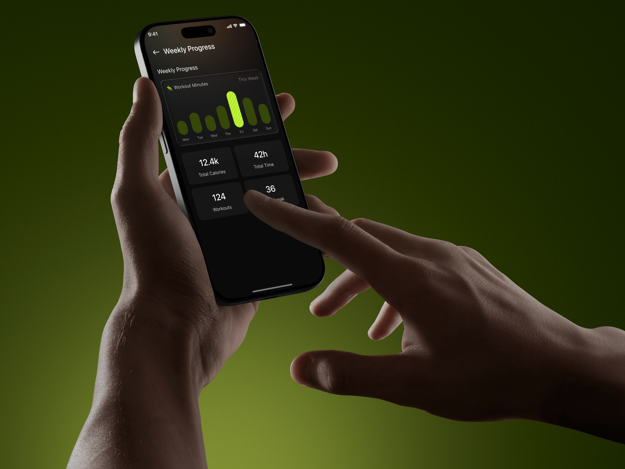 Fitness Mobile App UI Design - Analytics, Streaks & Performance by ...