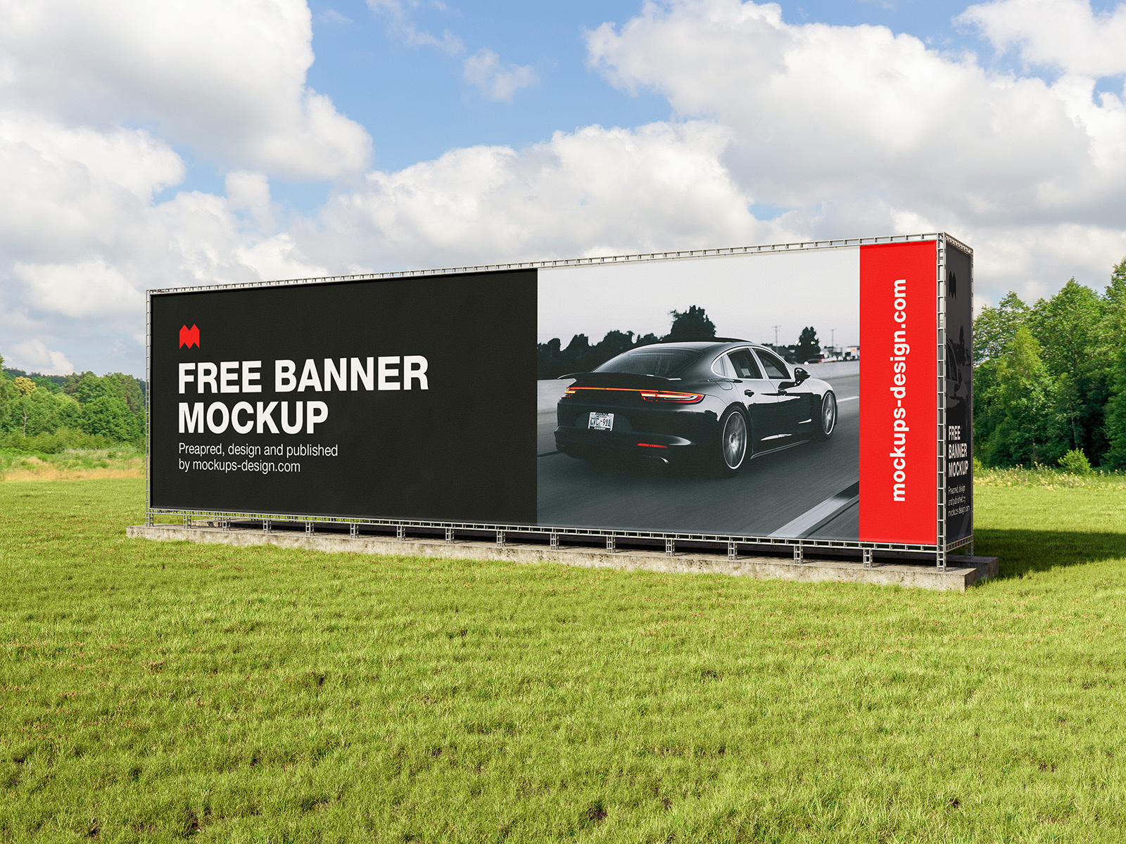 Big Board Banner Mockup banner design graphic design logo ui ux