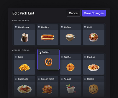 Menu Item Management UI Design for POS pos product saas ui ux