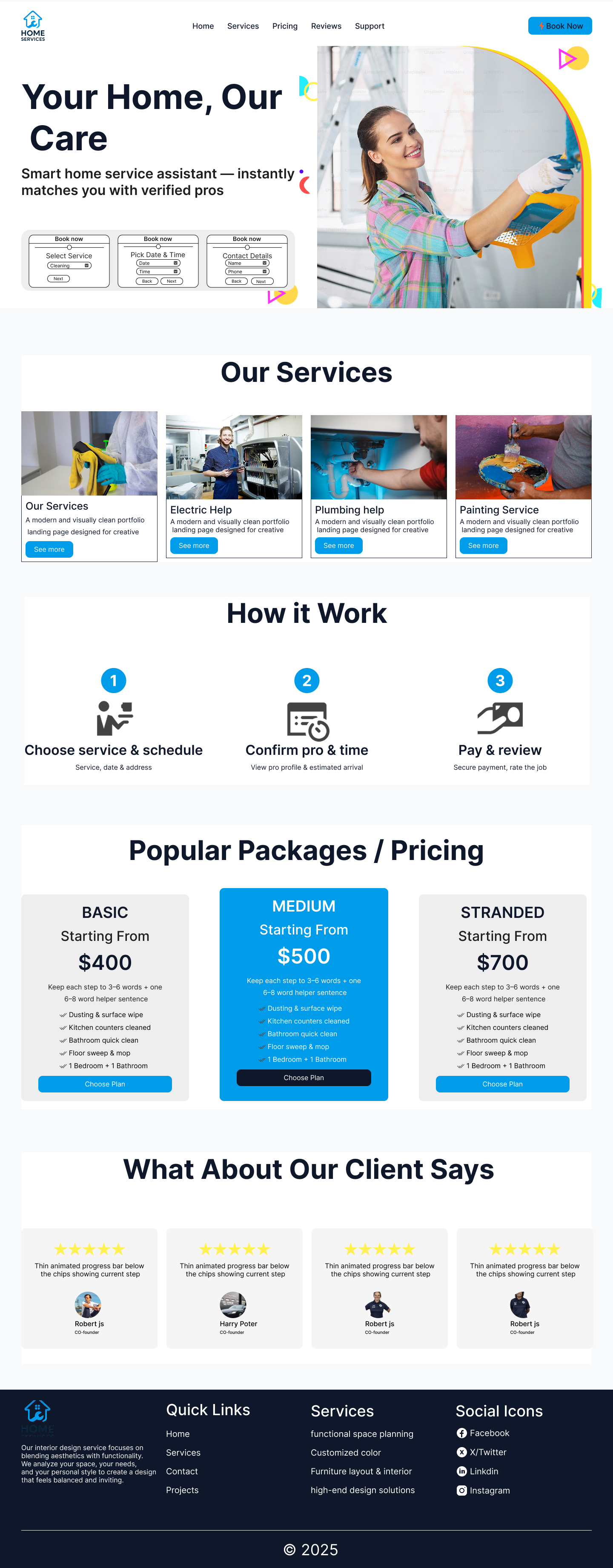 Home care Landing Page care website design graphic design home care home care website landing page landing page design sass sass landing page ui ux web design