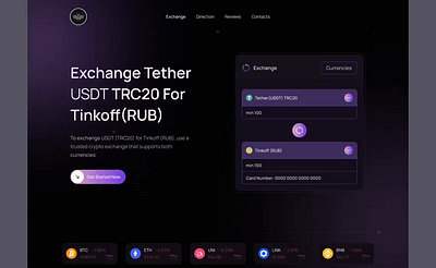 Exchange Trader Website bth crypto trading crypto web cryptocurrency eth exchange trader website forex home page landing platform trader web3