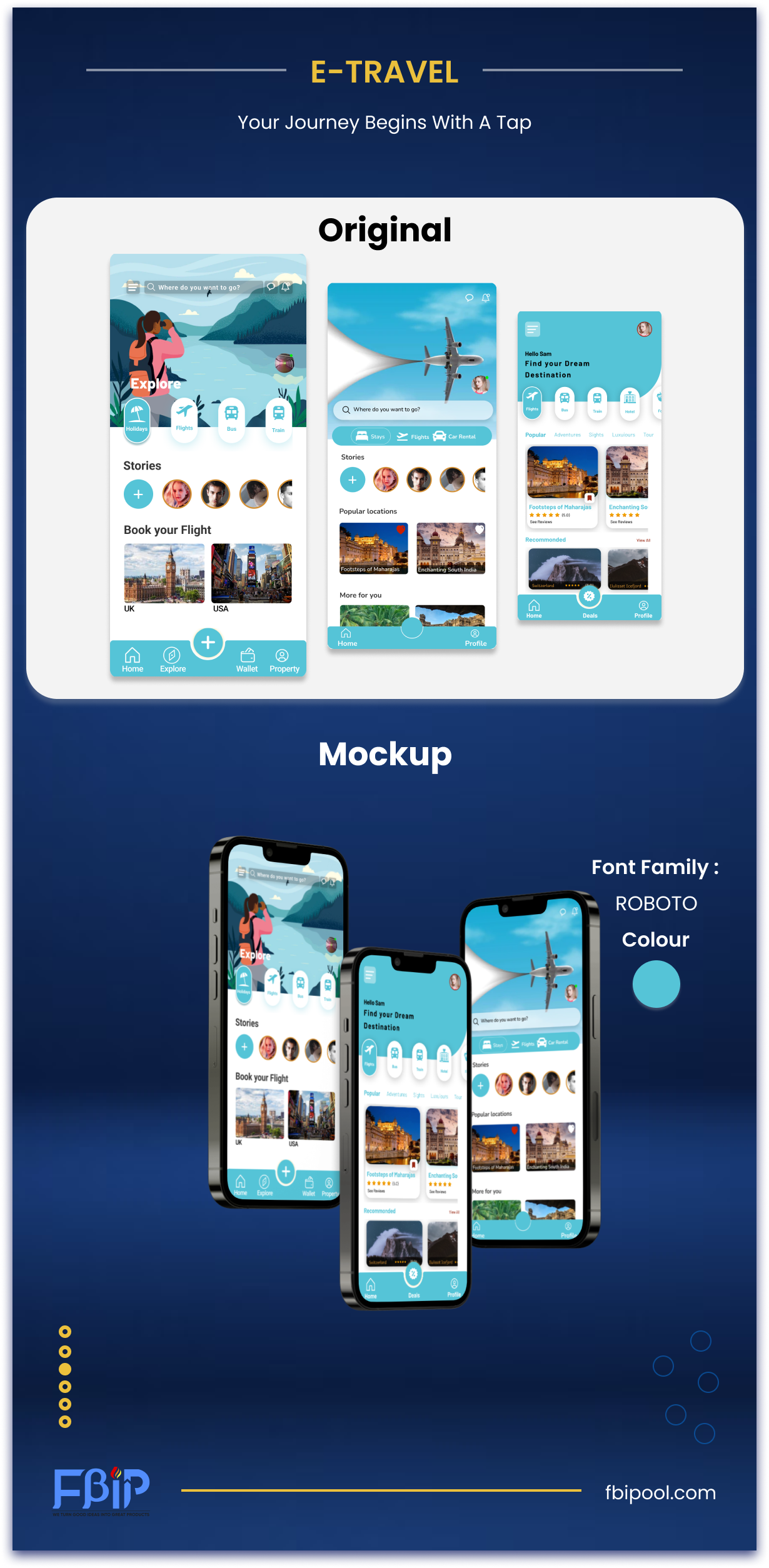 E-Travel App app branding design graphic design illustration logo mobile app online booking app travel app ui vector web website website design
