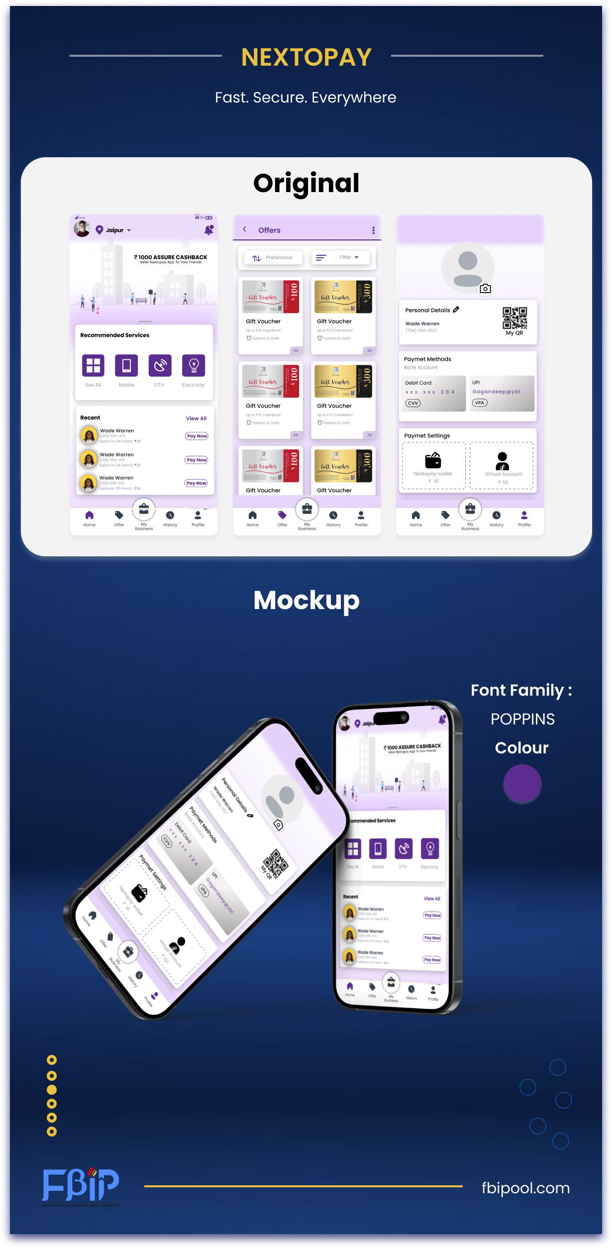 Nextopay - Online Payment App app app development branding design graphic design mobile app payment app ui web website website design