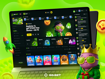 Casino Template betting casino casino dashboard casino design casino template casino ui crypto casino gambling game design gaming online casino sportsbook ui design web design