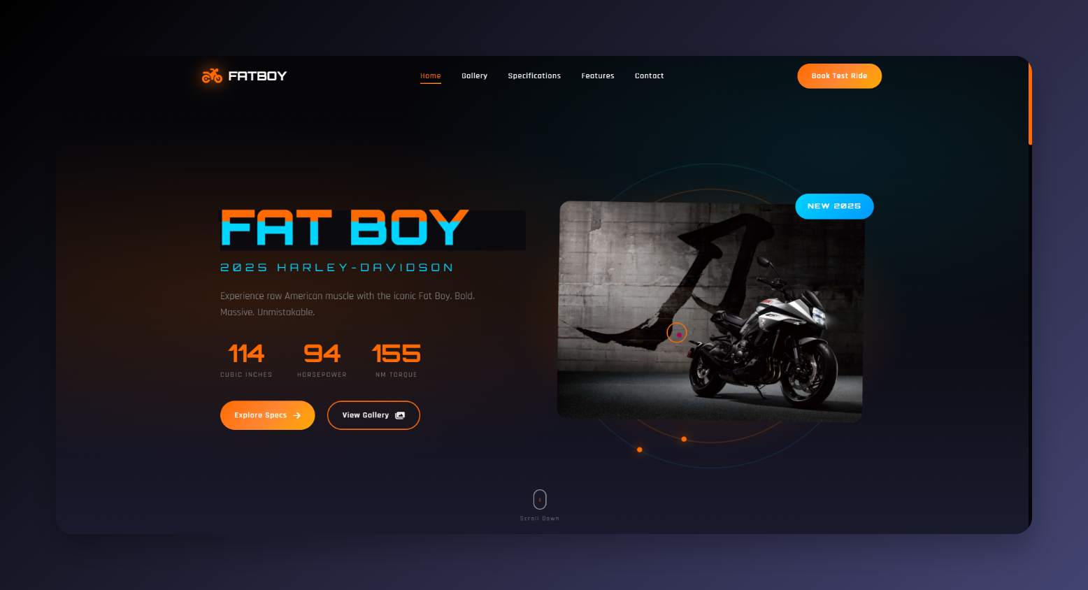 Sport Bikes 3D Website 3d animation branding graphic design logo motion graphics ui