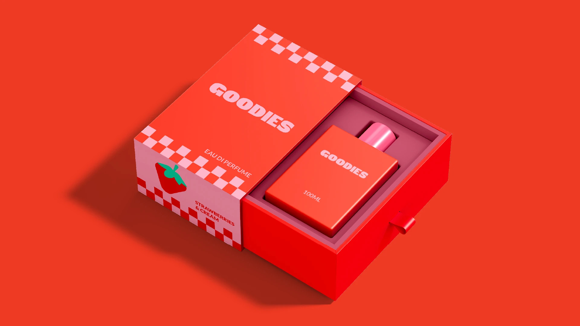 GOODIES Eudi Perfume Branding, Logo, Packaging Design beauty branding cosmetics design eu di graphic design illustration label design logo packaging design perfume perfume bottle product design visual identity