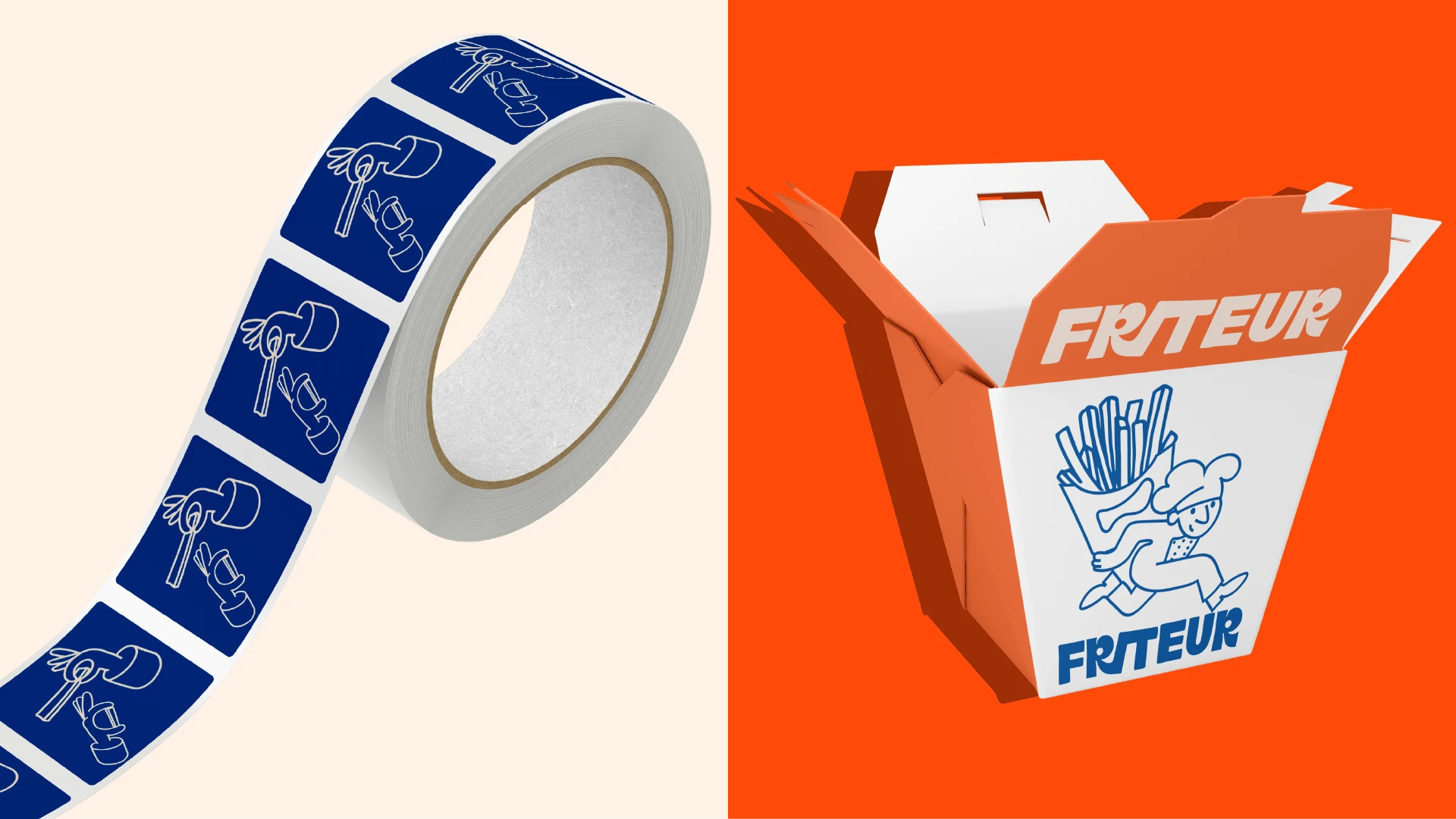 Belgian Fries branding design food fries graphic design illustration label design logo packaging design product design street visual identity