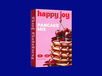 Pancake Food Packaging Box Label Design branding design graphic design illustration label design logo packaging design product design
