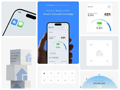 Real State Bento card bento branding card design graphic design icon illustration logo minimal ui ux vector