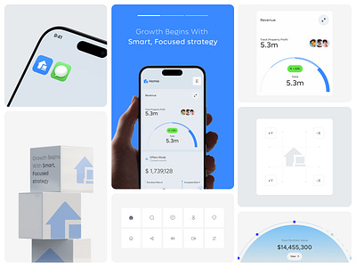 Real State Bento card bento branding card design graphic design icon illustration logo minimal ui ux vector