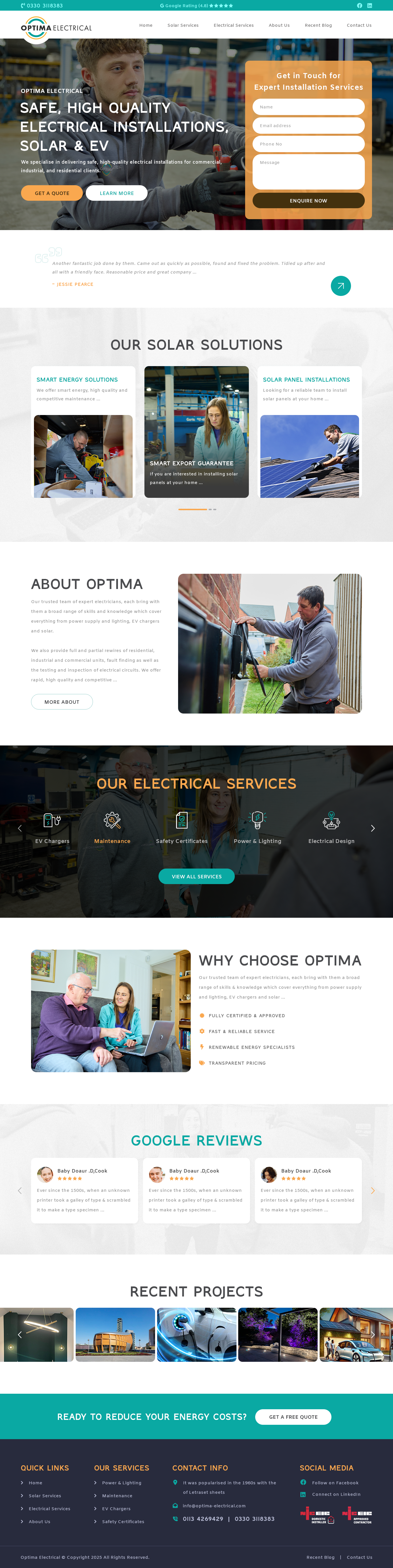 Energy Website Design energy website green energy solar energy webdesign
