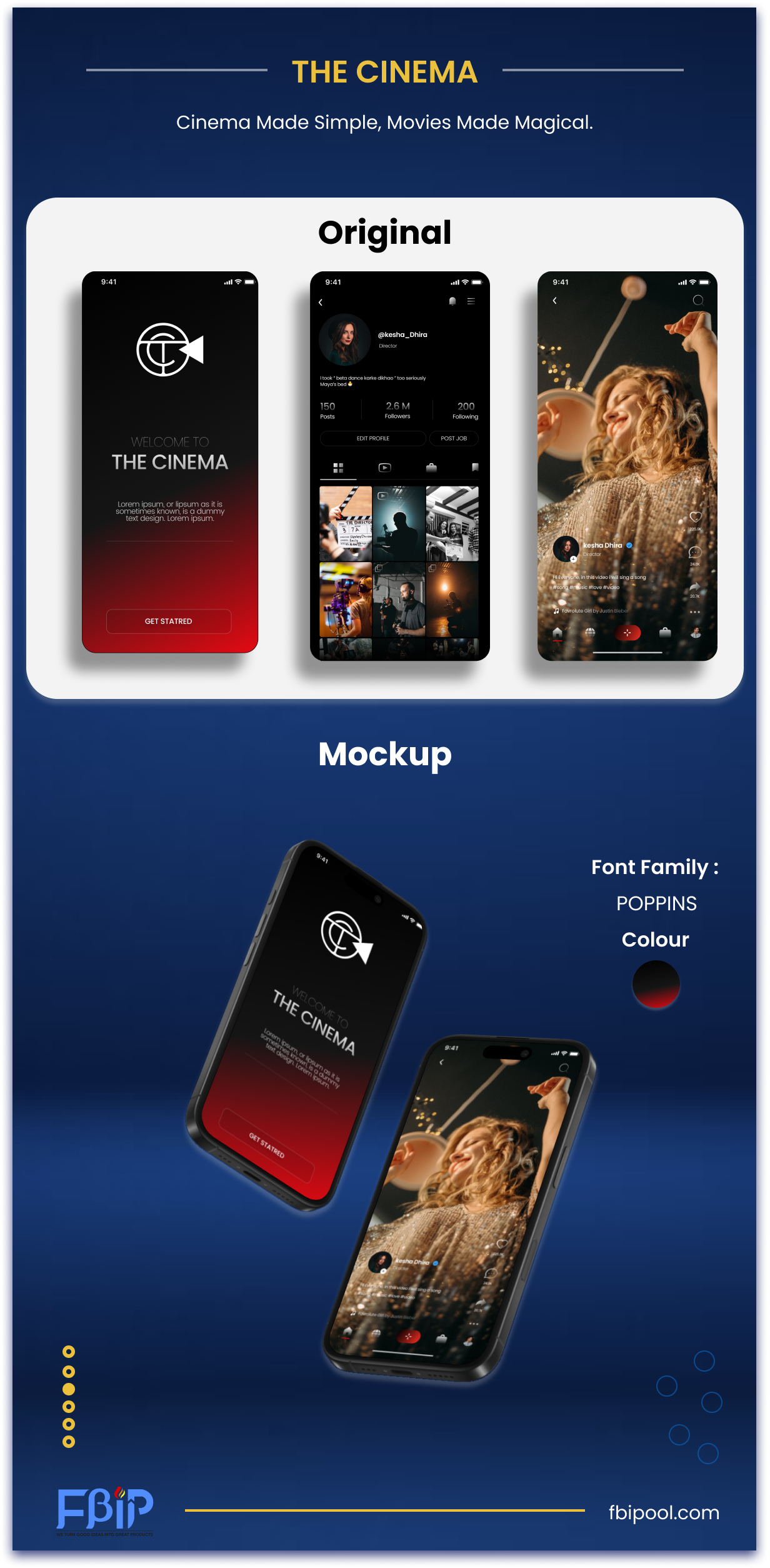 The Cinema Music App app app development branding design graphic design illustration mobile app ui web website website design