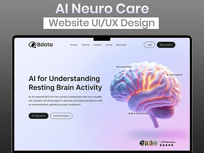 AI Neurocare Website Landing Page UI Design | B2B SaaS Product ai website design ai website landing page b2b landing page b2b saas b2b website landing page design landing page ui design neuro care landing page neurocare neurology website neurology website ui design saas saas landing page saas landing page design saas product saas product design saas website ui website design website ui design