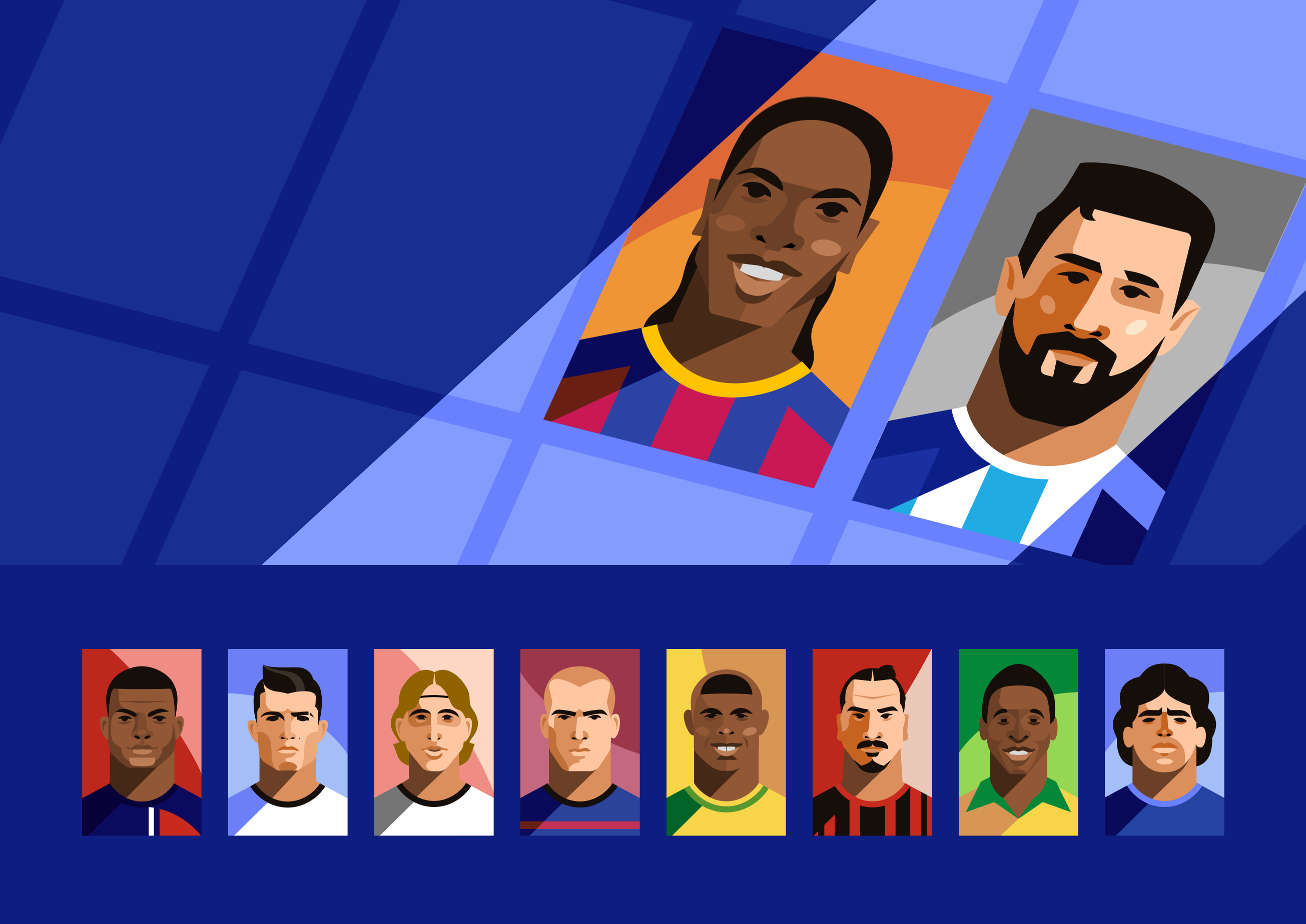 Shadow Vector Soccer Player casual football game design graphic design ibrahimovic illustration maradona mbappe messi nyari pelé player portrait ronaldinho ronaldo soccer sport vector vector style zidane