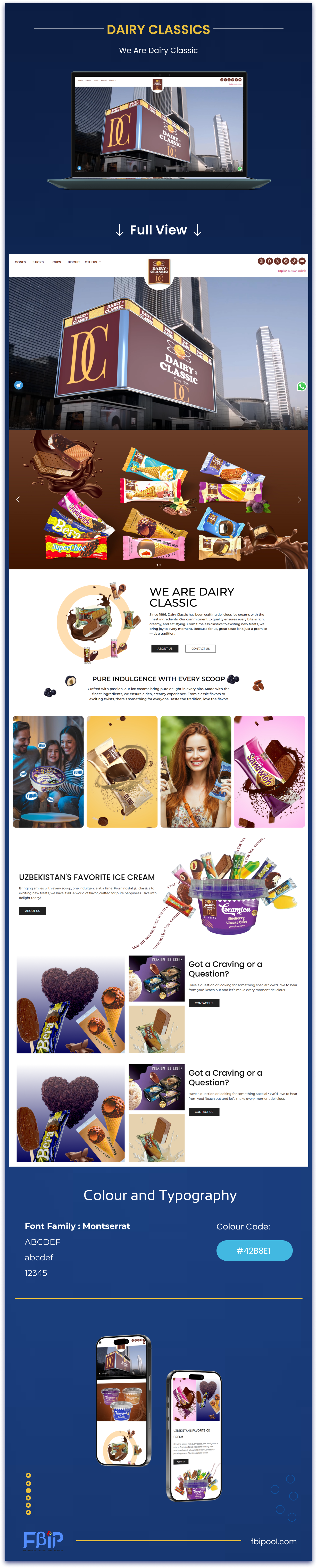 Dairy Classics | Website design ui web website website design