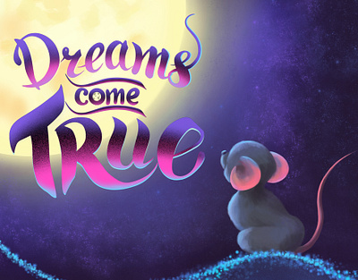 Dreams Come True 2d book character character design children book comic digital illustration lettering photoshop