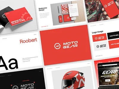 MotoGear - Branding & UI/UX Design branding graphic design logo ui