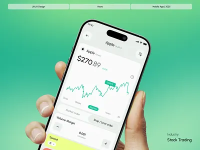 Stocks Trading Mobile App finance finance app design fintech investment app investment platform minimal mobile app mobile design mobile trading stock analysis stock market stocks brockerage stocks investment stocks trading app trading trading app