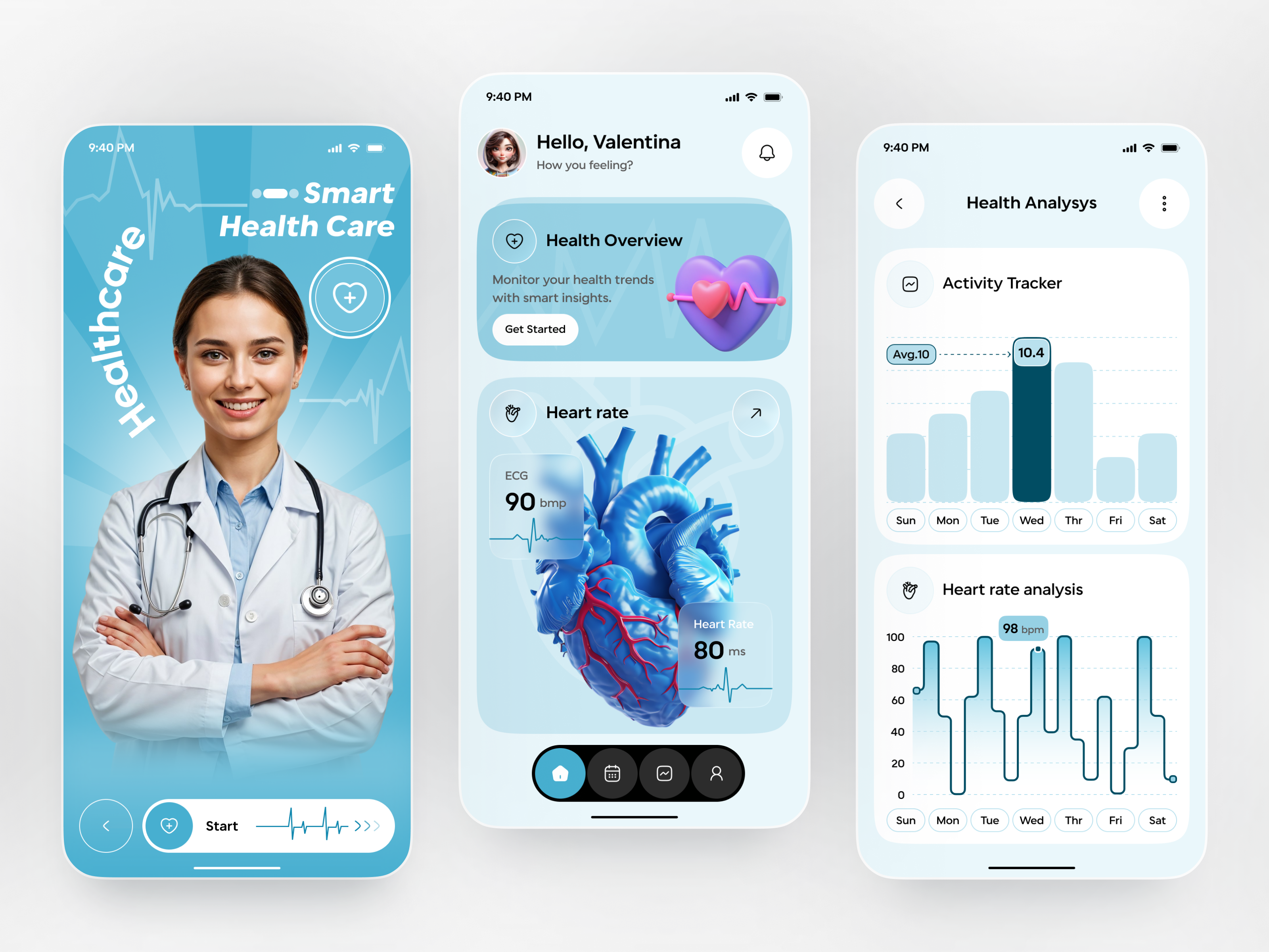 Example of Health Mobile App And Development