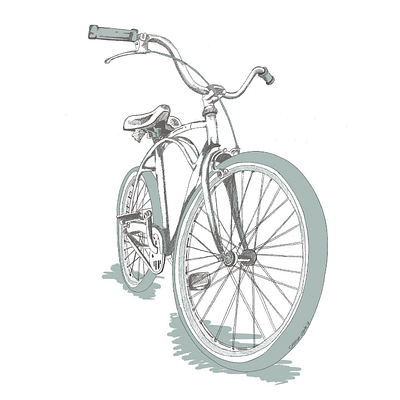Bike my ride design illustration