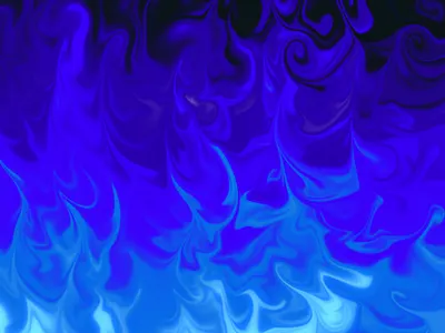 Burning blue
