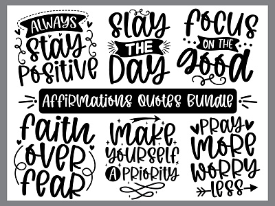 Affirmations Quotes SVG Bundle affirmations design bundle affirmations quotes svg bundle affirmations svg affirmations svg bundle