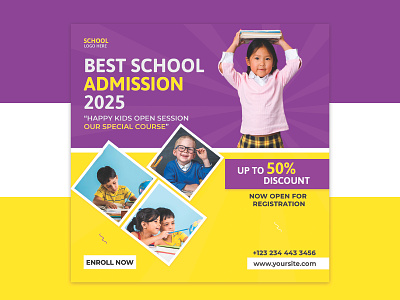 Best School Admission Social Media Post Design admission admission flyer advertising post design graphic design study