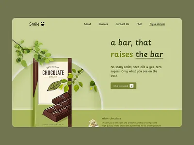 Landing Page for Smile | Landing Page Challange dailyui design graphic design hero section landing page ui ux web web design