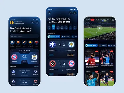 Live Sports Streaming & Score Tracker Mobile App app design gambling live score live score app minimalist mobile app design modern news app product design professional sport batting sport compe sport mobile app ui sport team sport tec ui user interface ux