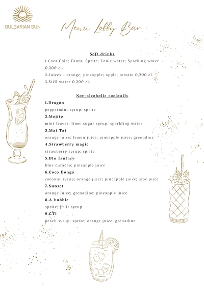 Menus graphic design menu