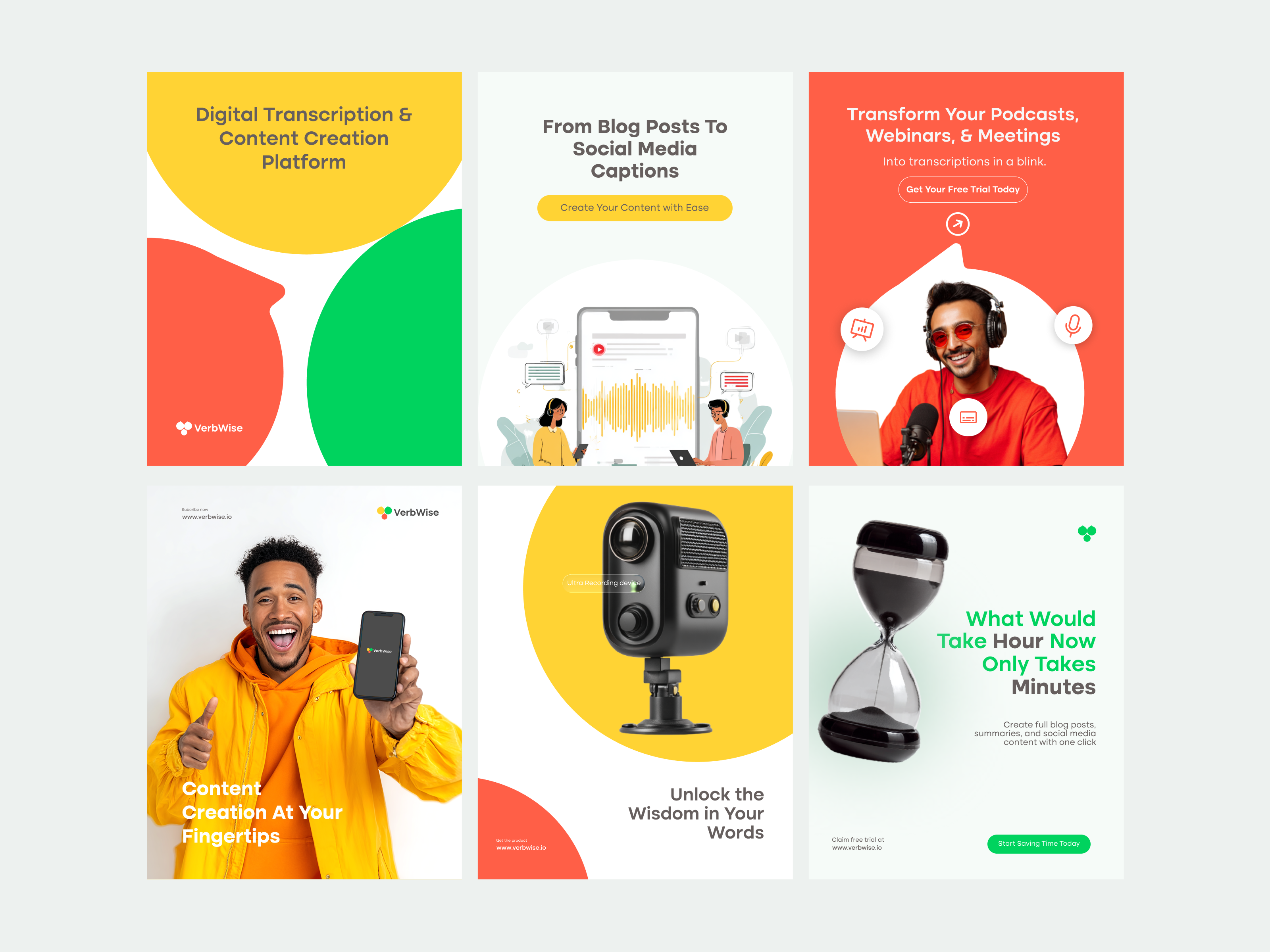 Social Media Post Design For Verbwise ai social media design brand campaign brand identity design brand marketing branding content creation content creators tools ecommerce google ad banner instagram story logo modern logo smm social media caption social media strategy software tech social media top logo designers dribbble transcripiton platform visual design