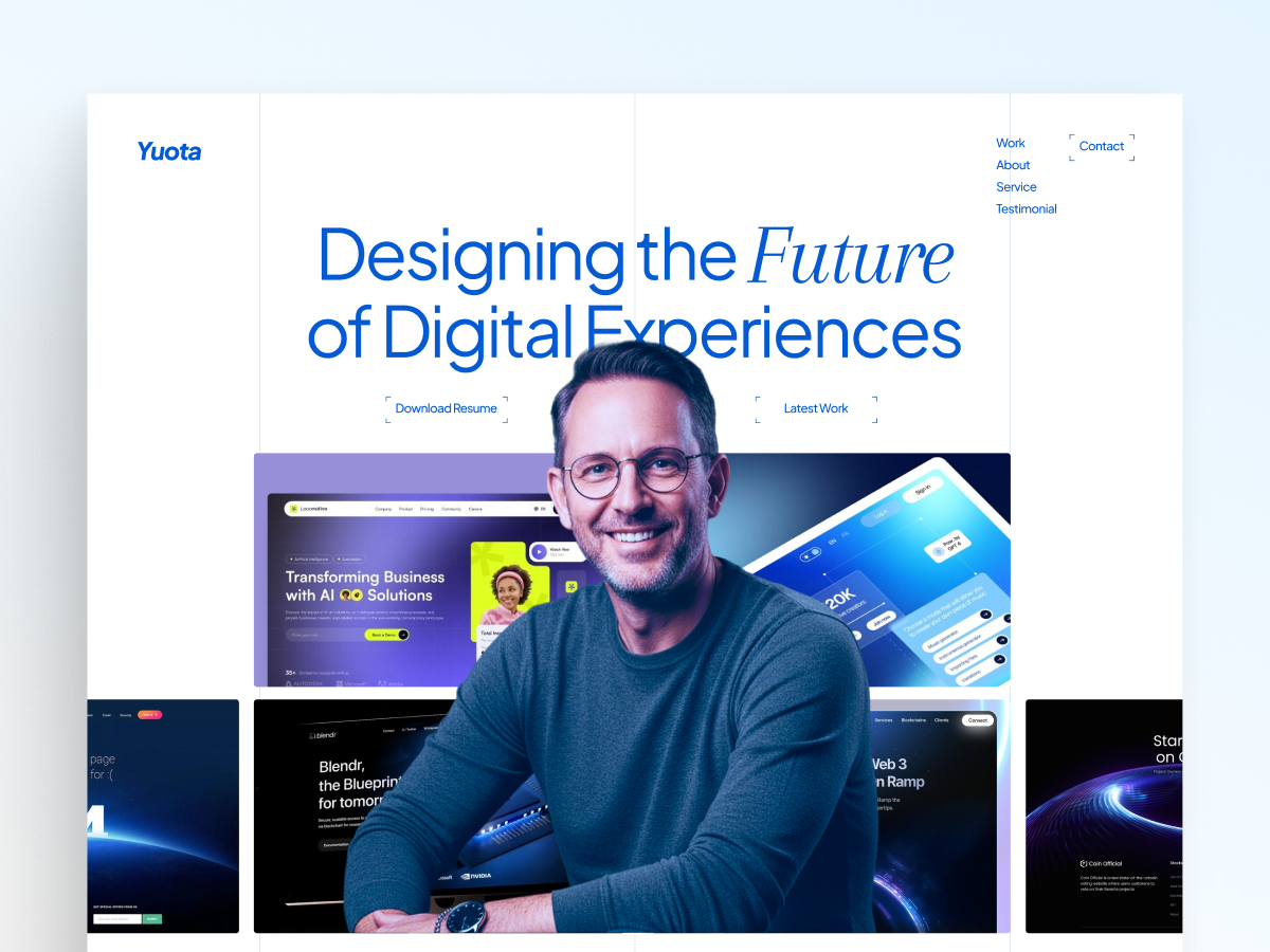 Personal Portofolio Concept graphic design landingpage productdesign ui uidesign uiux uxdesign web web design webdesign