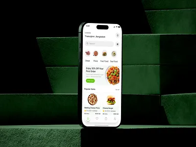 Fresh Food Delivery App — Modern UI/UX Concept appdesign design food delivery app foodapp foodapps ui ui interface uidesign uxui