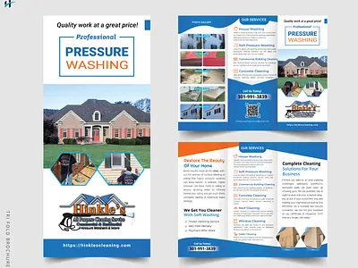 Tri fold brochure pressuree washing design graphic design
