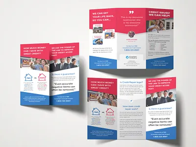 My credit Repair Tri fold brochure design graphic design