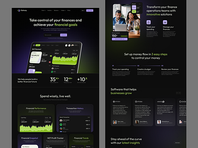 Saas Landing Page homepage landing page saas website website design