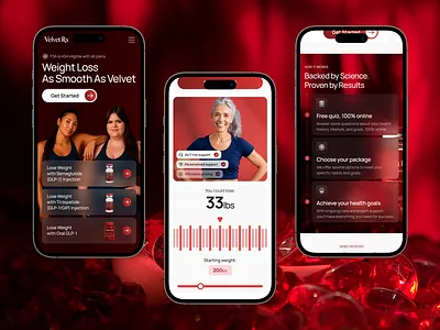 Telehealth & Wellness - Website Design bmi calculator glass glp 1 glp1 treatment healthcare website landing page landing page design medication mobile first nad semaglutide sexual health shopify shopify website telehealth telehealth wellness telemedicine web design weight loss