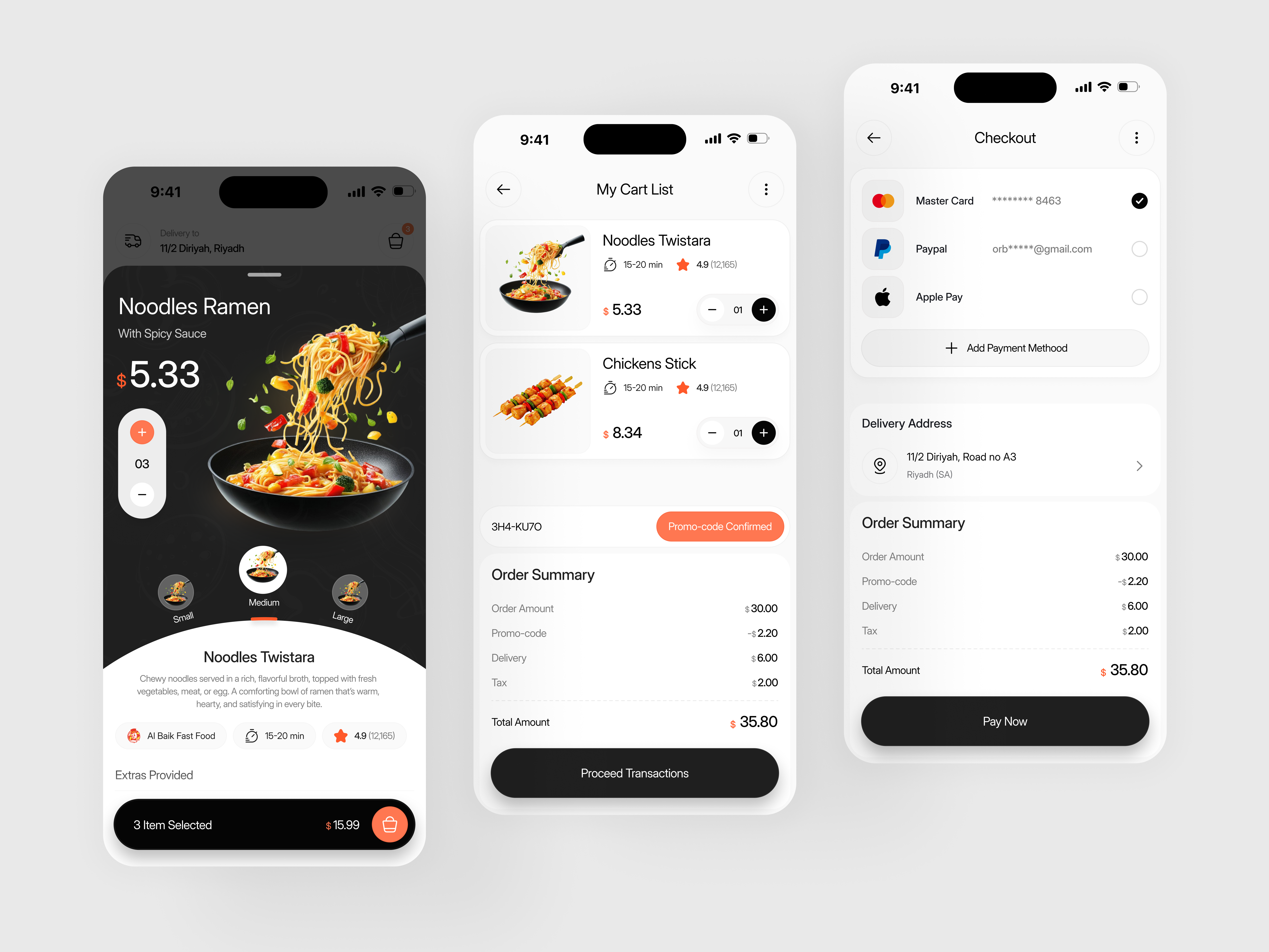DashBite - Food Delivery App | Order & Checkout Flow app app design checkout screen clean minimal mobile app ui food app design food delivery app ui design food delivery user experience food ecommerce app design food menu app ui design interaction design ios food delivery app interface mobile mobile app mobile app design mobile checkout page design product design product detail page mobile ui ux design for food ordering flow