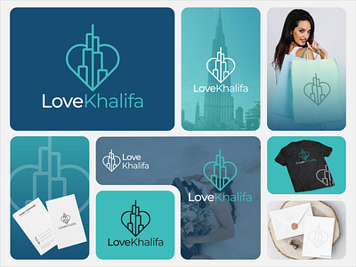 LoveKhalifa — Event Management Branding for Dubai brand design branding burj khalifa creative logo creative logo design design event management feminine logo design graphic design illustration logo design minimalist logo design re brand typography unique logo