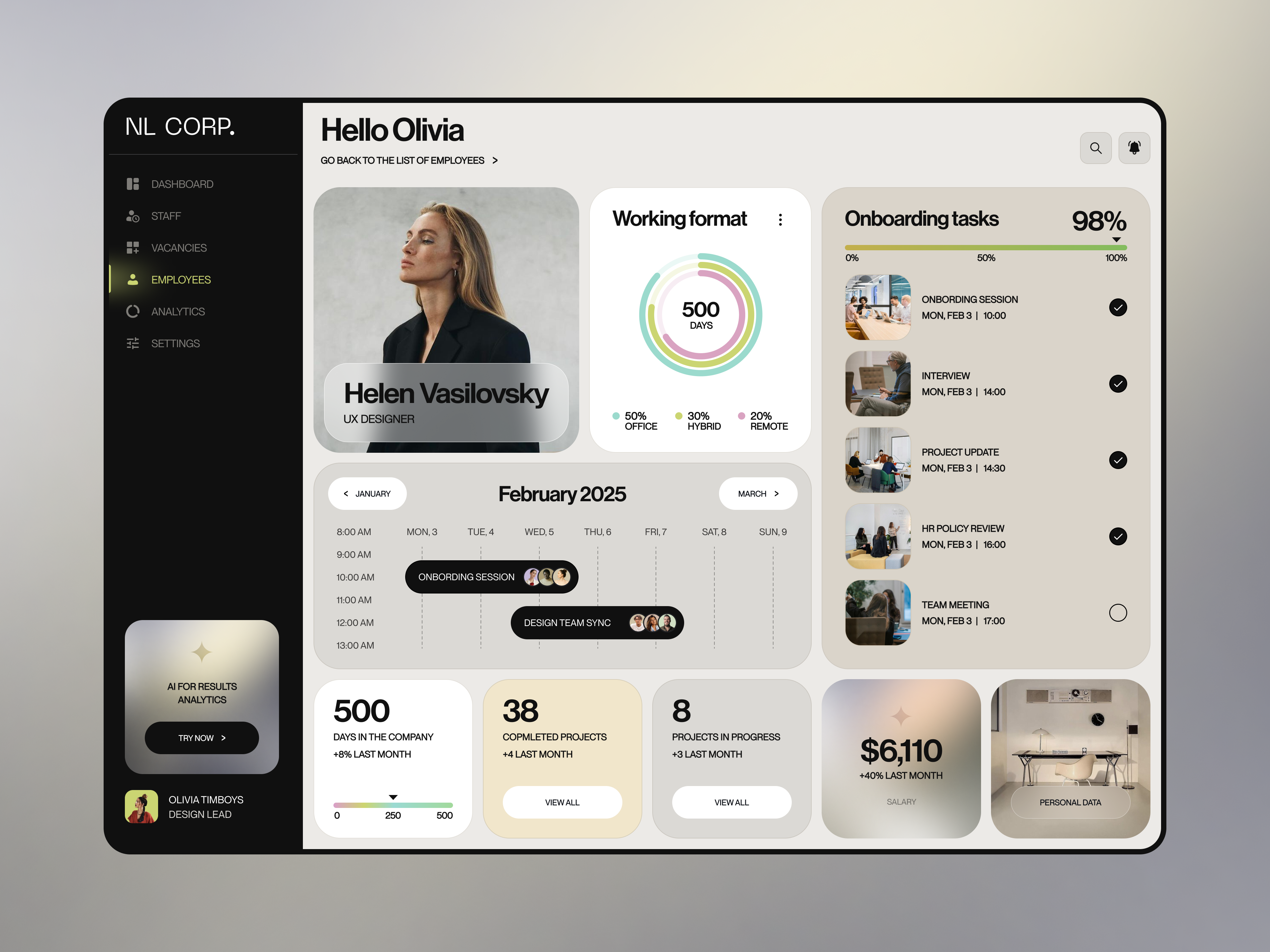 Example of Full Time Designer