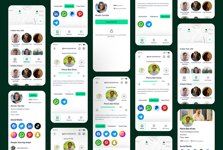 Bumpy App Design by Emon Datta on Dribbble