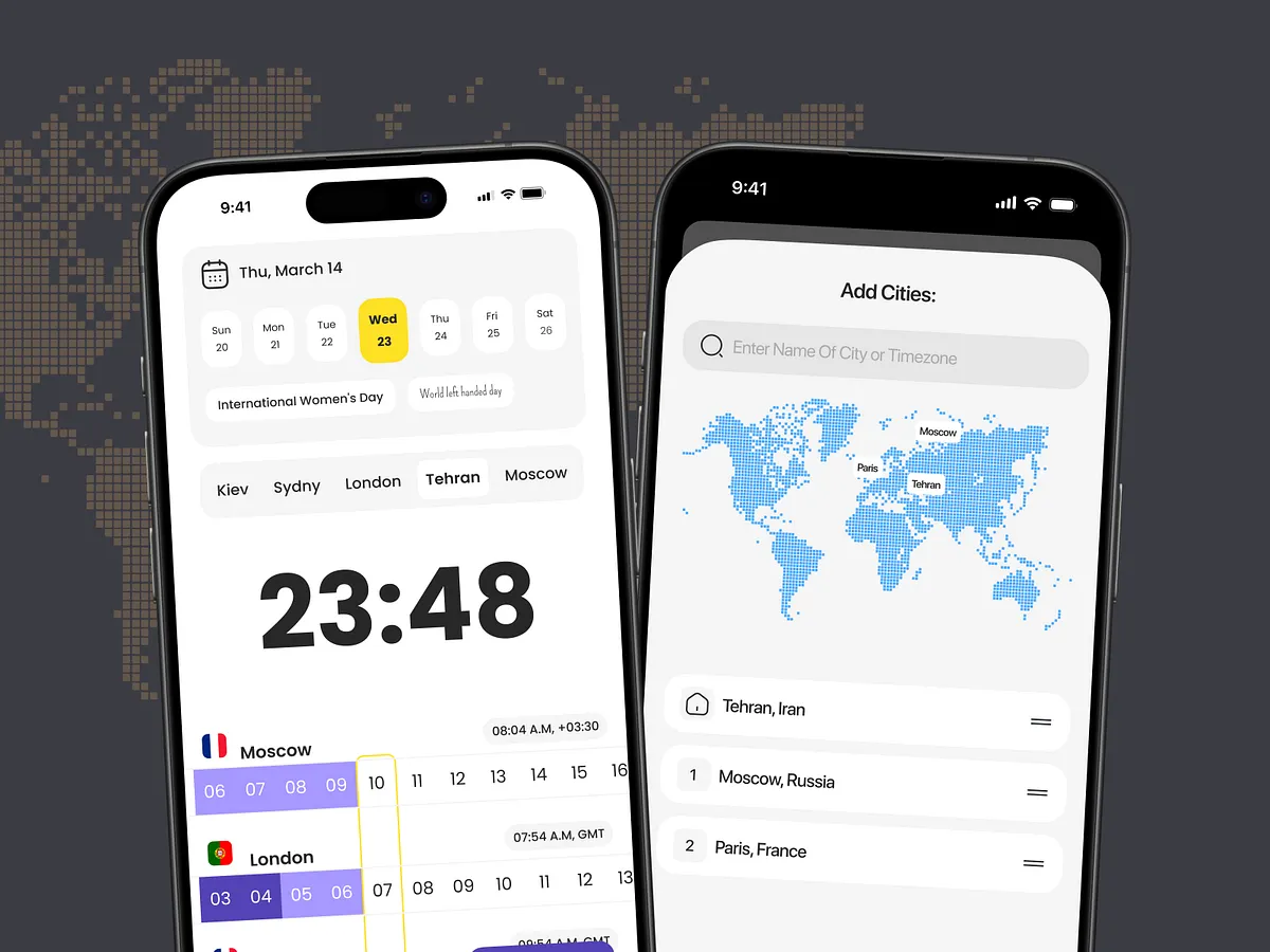 Browse thousands of Timezone images for design inspiration | Dribbble