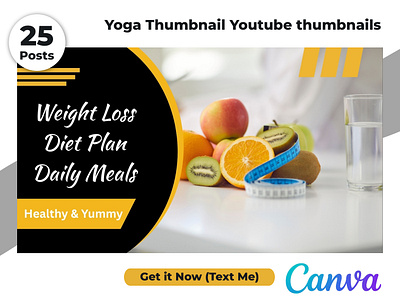 Professional Yoga Fitness Gym YouTube Thumbnails Canva Pack branding canva channel clean creator design digital editable exercise fitness gym modern simple template thumbnail training wellness workout yoga youtube