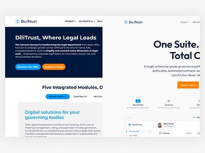 From The Web #33 after ai before enterprise firm hero landing page law legal redesign suite trust web